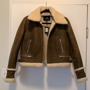 Maje shearling jacket